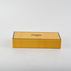 Fendi Horizontal Box Shoulder Bag Yellow