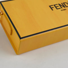 Fendi Horizontal Box Shoulder Bag Yellow