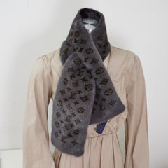 Louis Vuitton Fur Scarf Reverse Monogram