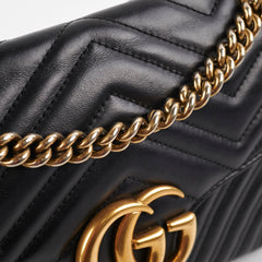 Gucci Marmont Small Black Shoulder Bag