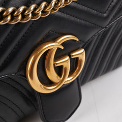 Gucci Marmont Small Black Shoulder Bag