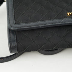 Prada Quilted Nylon Wallet On Chain WOC Black