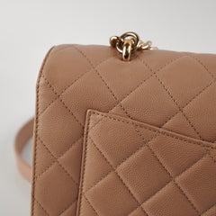 Chanel Caviar Seasonal Flap Beige 24 Series