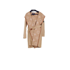 Louis Vuitton Belted Double Face Hooded Wrap Coat  Size 36