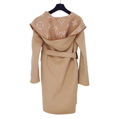 Louis Vuitton Belted Double Face Hooded Wrap Coat  Size 36