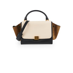 Celine Small Trapeze Black/Green/Cream