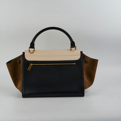 Celine Small Trapeze Black/Green/Cream