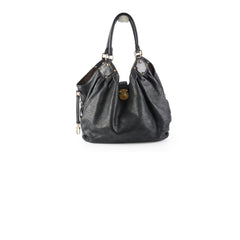 Louis Vuitton Monogram Mahina Black Shoulder Bag