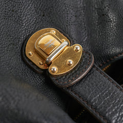 Louis Vuitton Monogram Mahina Black Shoulder Bag