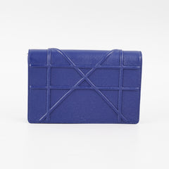 4/7 DOTD - Dior Diorama Wallet On Chain WOC Blue Bag