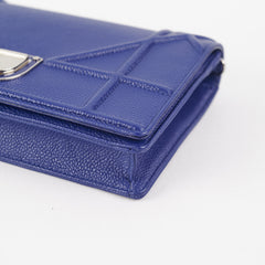 4/7 DOTD - Dior Diorama Wallet On Chain WOC Blue Bag