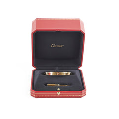 Cartier Love Bracelet Size 17 Yellow Gold 2024