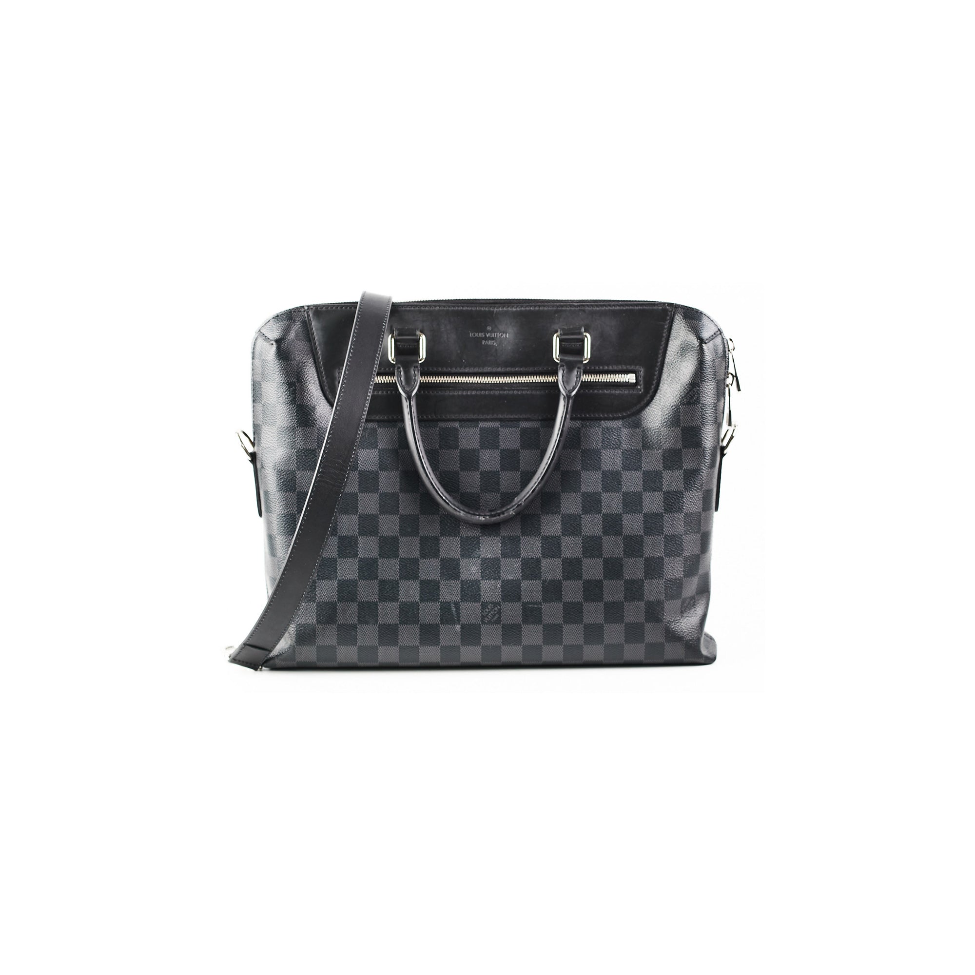 Black Louis Vuitton Damier Graphite Porte Documents Jour Business