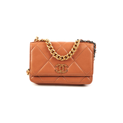 Chanel Caramel 19 Wallet on Chain – Addicted to Handbags