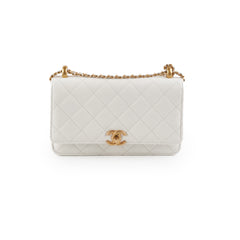 Chanel Seasonal Wallet On Chain WOC White