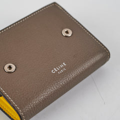 Celine Wallet Grey/Yellow