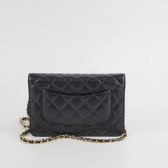 Chanel Caviar Wallet On Chain Woc Black