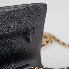 Chanel Caviar Wallet On Chain Woc Black