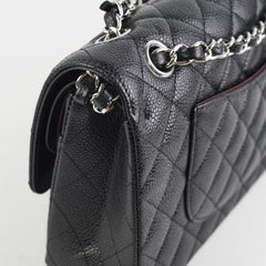 Chanel Medium Classic Flap Caviar Black (Microchip)