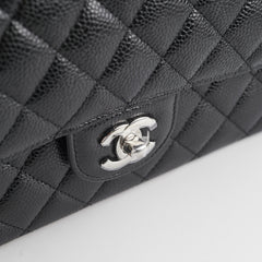 Chanel Medium Classic Flap Caviar Black (Microchip)