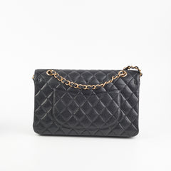 Chanel Medium/Large Caviar Classic Double Flap Black