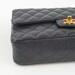 Chanel Medium/Large Caviar Classic Double Flap Black