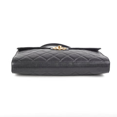 Chanel Vintage Caviar Briefcase Black