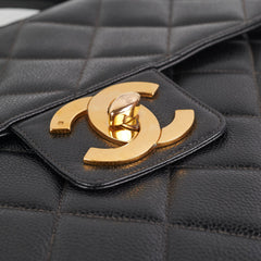 Chanel Vintage Caviar Briefcase Black