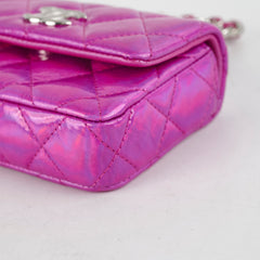 Chanel Neon Pink Cardholder Key Chain