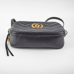 Gucci Small Marmont Camera Black Bag