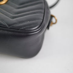 Gucci Small Marmont Camera Black Bag