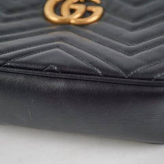 Gucci Small Marmont Camera Black Bag