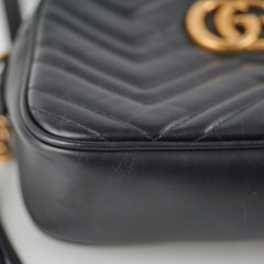 Gucci Small Marmont Camera Black Bag