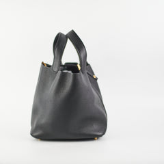 Hermes Picotin 22 Clemence Black