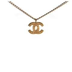 Chanel CC Logo Gold Necklace Costume Jewellery