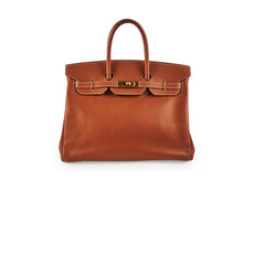 Hermes Birkin 35 Courchevel Gold GHW Square A Stamp