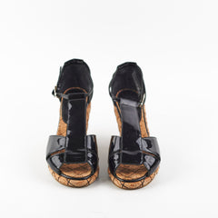 Chanel Patent Sandals Size 35.5