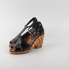 Chanel Patent Sandals Size 35.5