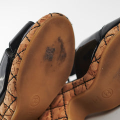 Chanel Patent Sandals Size 35.5