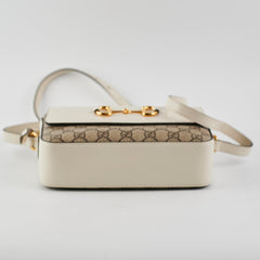 Gucci Horsebit Monogram White Crossbody