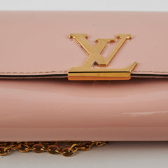 Louis Vuitton Vernis Pink Wallet On Chain WOC