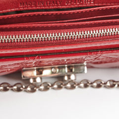 Christian Dior Red Patent Wallet