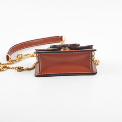 Celine Card Holder On Chain Brown