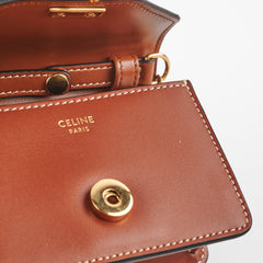 Celine Card Holder On Chain Brown