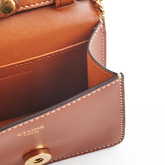 Celine Card Holder On Chain Brown