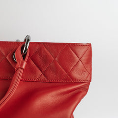 Chanel Cabaret Chain Fringe Lambskin Bag Red