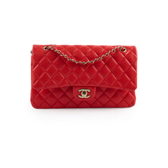 Chanel Medium Classic Flap Red Lambskin