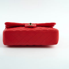 Chanel Medium Classic Flap Red Lambskin