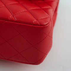 Chanel Medium Classic Flap Red Lambskin