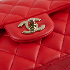 Chanel Medium Classic Flap Red Lambskin